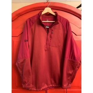 Nike Golf SZ L Therma Fit Pullover Embroidered Swoosh on Cuff Chevy Logo READ